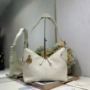 Dior Toujours Hobo Medium 28cm Ivory Cannage