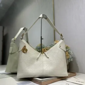 Dior Toujours Hobo Medium 28cm Ivory Cannage-2