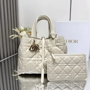 Dior Toujours Medium 28cm Ivory Cannage