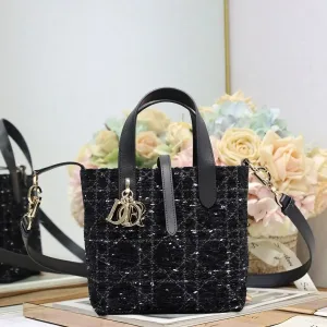 Dior Toujours Small 23cm Black Cannage-2