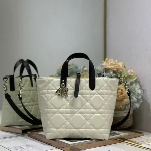 Dior Toujours Small 23cm Ivory Cannage-2
