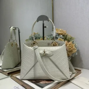 Dior Toujours Small 23cm White Cannage