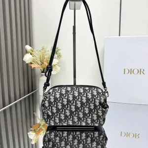 DiorTravel Camera Bag Small 20cm Blue Oblique