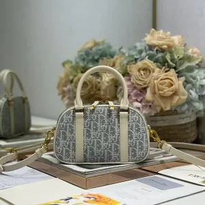 DiorTravel Camera Bag Small 20cm Grey White Oblique