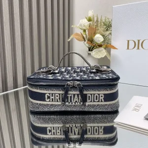 DiorTravel Vanity Case Small 17cm Blue Oblique-3