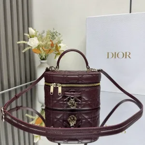 DiorTravel Vanity Case Small 17cm Burgundy