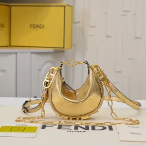 Fendi Top Handle Bag Medium Beige Gold Hardware 27cm 21