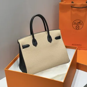 Hermes Birkin Medium Craie White 30cm 2