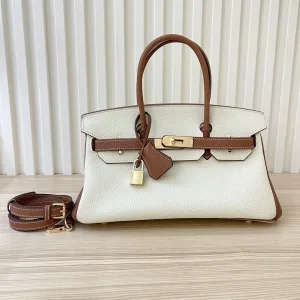 Hermes Birkin Small White Brown 25cm