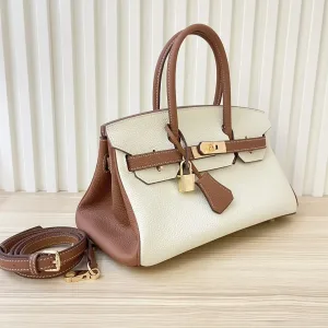 Hermes Birkin Small White Brown 25cm