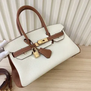 Hermes Birkin Small White Brown 25cm
