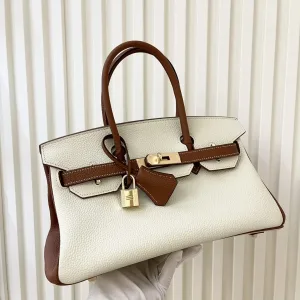 Hermes Birkin Small White Brown 25cm
