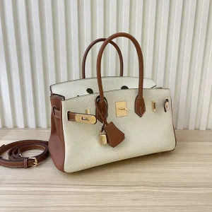 Hermes Birkin Small White Brown 25cm