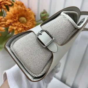 Hermes Bolide Medium White 25cm
