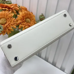 Hermes Bolide Medium White 25cm
