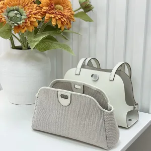 Hermes Bolide Medium White 25cm