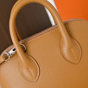 Hermes Bolide Small Gold Brown 20cm