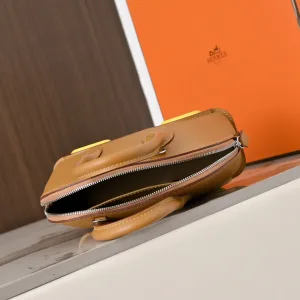 Hermes Bolide Small Gold Brown 20cm