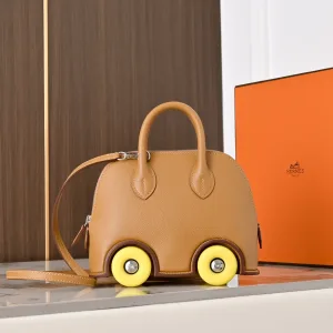 Hermes Bolide Small Gold Brown 20cm