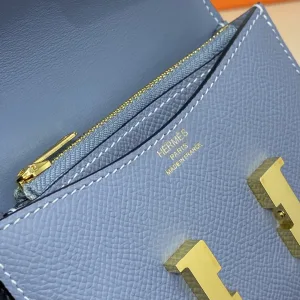 Hermes Constance Mini Small Blue Grey 18cm