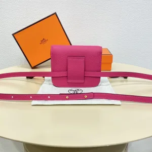 Hermes Constance Mini Small Rose Tyrien 18cm
