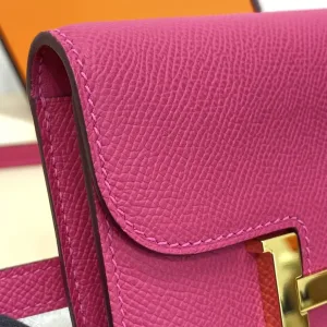 Hermes Constance Mini Small Rose Tyrien 18cm