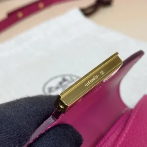 Hermes Constance Mini Small Rose Tyrien 18cm