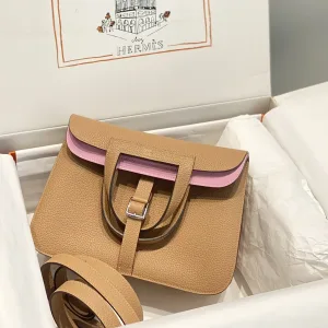 Hermes Della Cavalleria Small Gold Brown 18cm