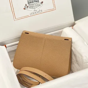 Hermes Della Cavalleria Small Gold Brown 18cm
