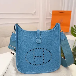 Hermes Evelyne Small Blue 16cm