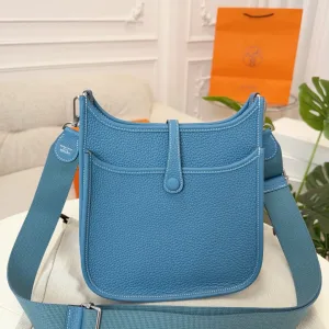 Hermes Evelyne Small Blue 16cm