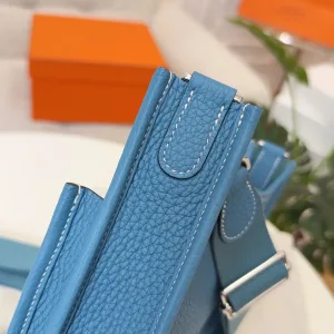 Hermes Evelyne Small Blue 16cm