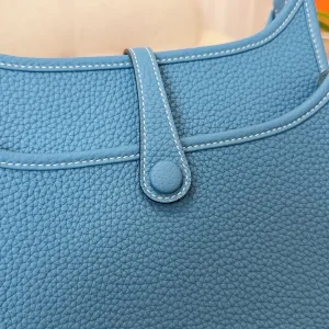 Hermes Evelyne Small Blue 16cm