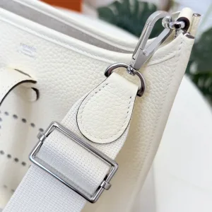 Hermes Evelyne Small Craie White 16cm