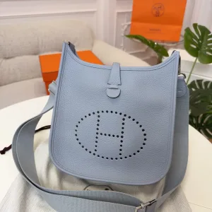 Hermes Evelyne Small Light Blue 16cm