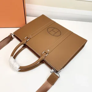 Hermes Garden Party Medium Gold Brown 30cm
