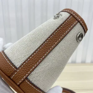 Hermes Garden Party Medium White Brown 30cm