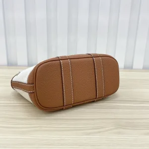 Hermes Garden Party Medium White Brown 30cm