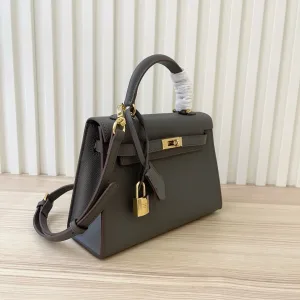 Hermes Kelly Medium Etoupe 25cm