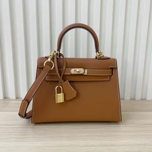 Hermes Kelly Medium Gold Brown 25cm