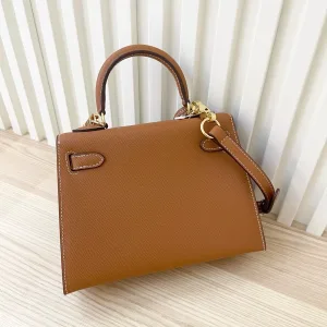 Hermes Kelly Medium Gold Brown 25cm