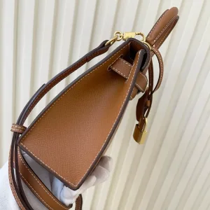 Hermes Kelly Medium Gold Brown 25cm