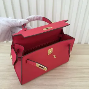 Hermes Kelly Medium Rose Tyrien 25cm