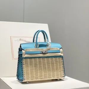 Hermes Kelly Picnic Small Blue 20cm