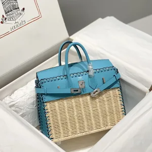 Hermes Kelly Picnic Small Blue 20cm