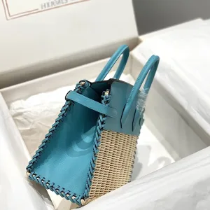 Hermes Kelly Picnic Small Blue 20cm