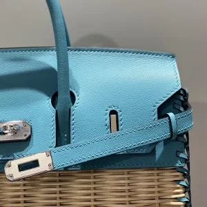 Hermes Kelly Picnic Small Blue 20cm