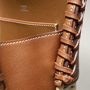 Hermes Kelly Picnic Small Gold Brown 20cm
