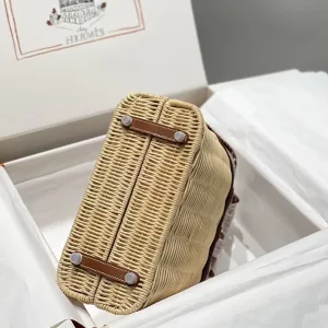 Hermes Kelly Picnic Small Gold Brown 20cm