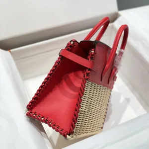 Hermes Kelly Picnic Small Red 20cm